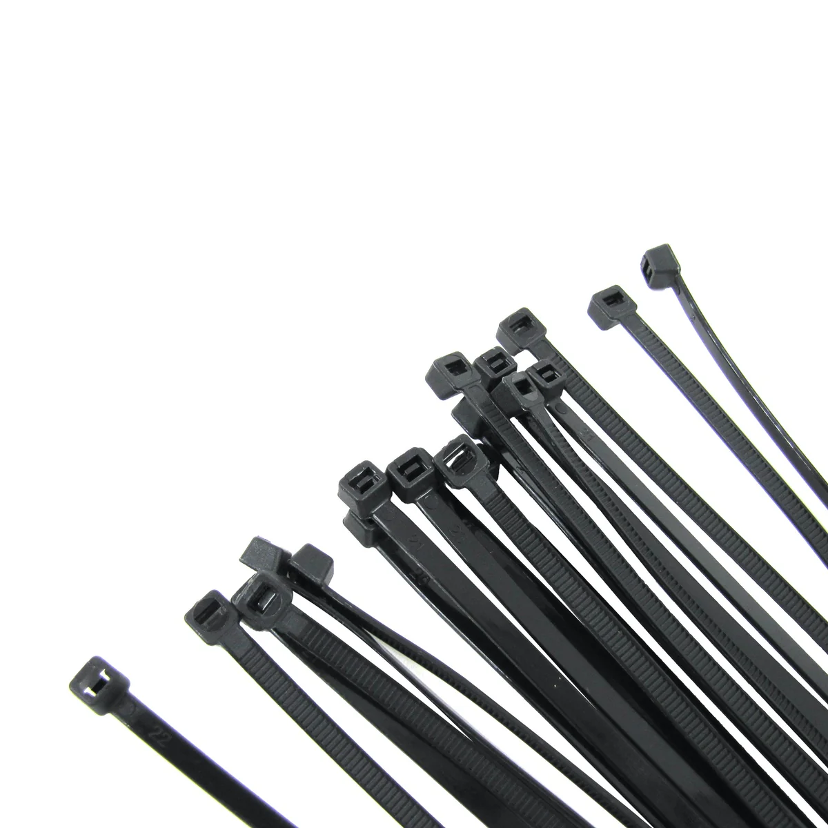 40pc 16" Heavy Duty Nylon Black White Zip Tie Down Set Plastic Cable Wire Strap - Image 4
