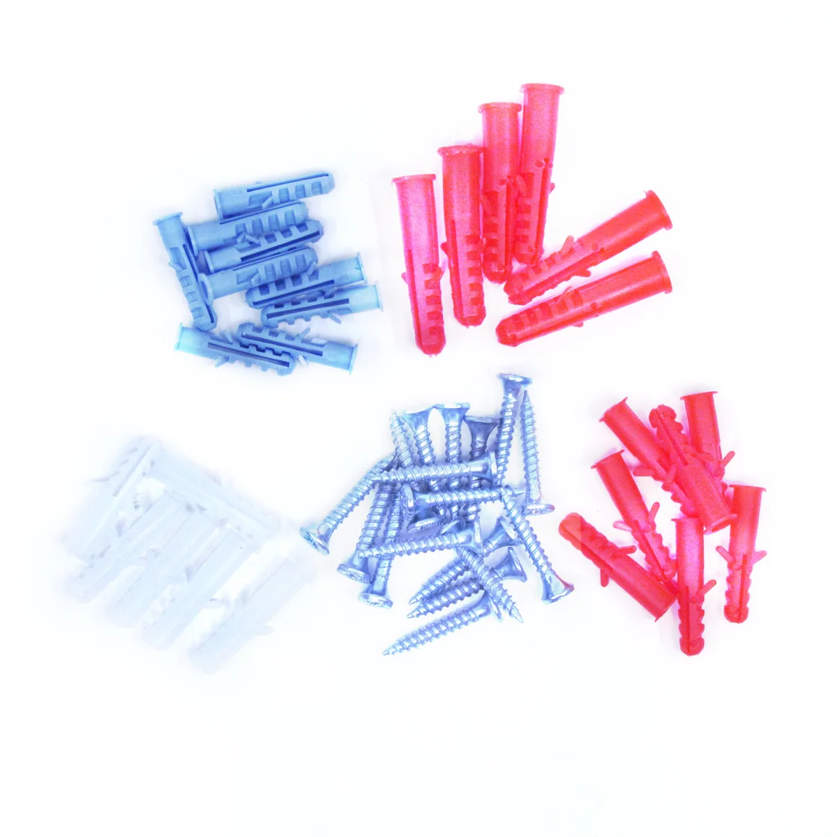 49pc Phillips Head Coarse Drywall Screw Anchor Assortment Kit Mounting Hardware - Image 2