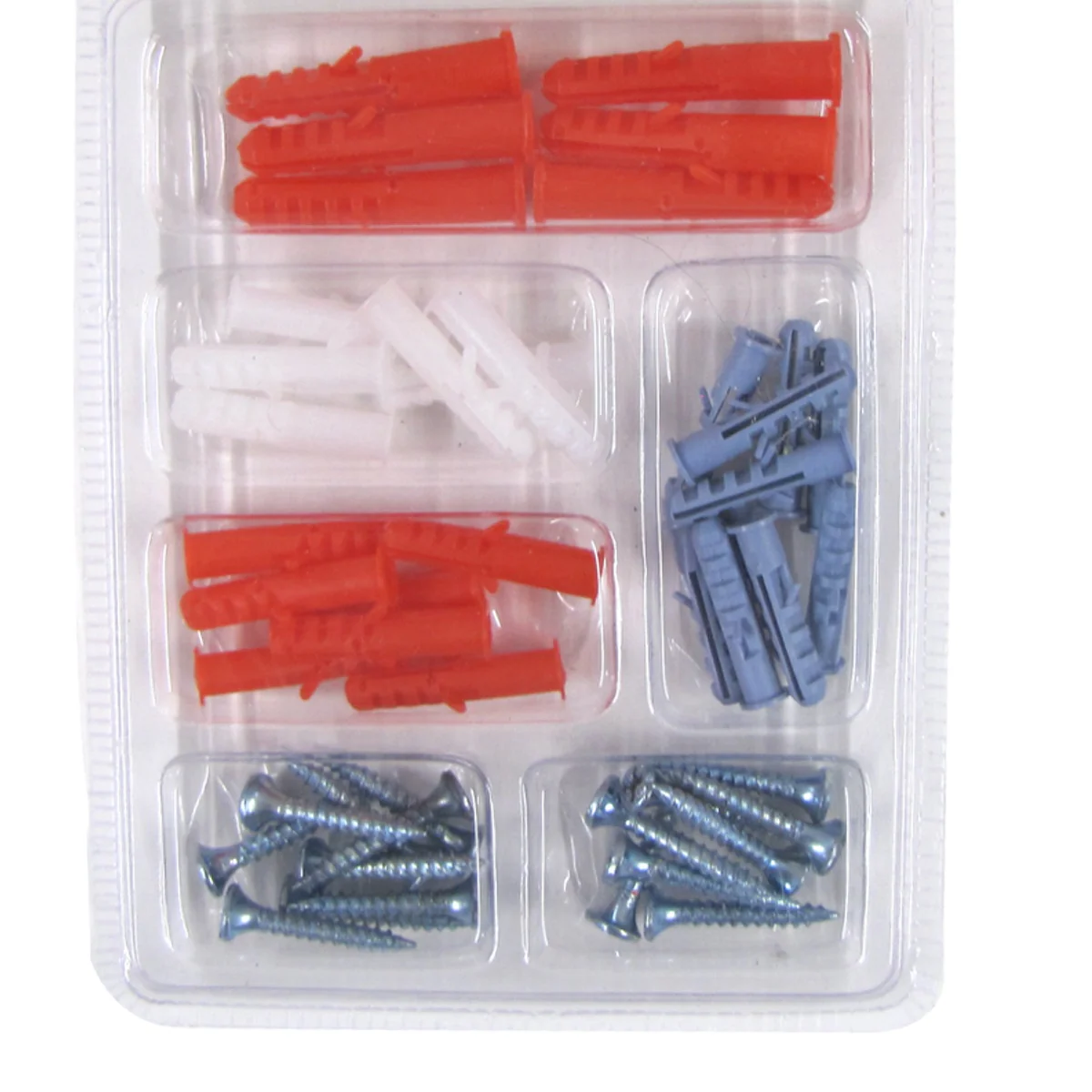 49pc Phillips Head Coarse Drywall Screw Anchor Assortment Kit Mounting Hardware - Image 5