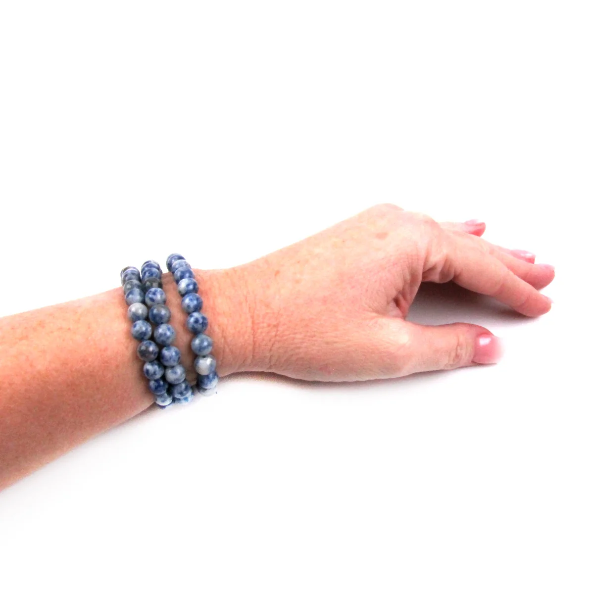 4mm Natural Sodalite Gemstone Beaded Chakra Bracelet Energy Reiki Stone Jewelry - Image 5