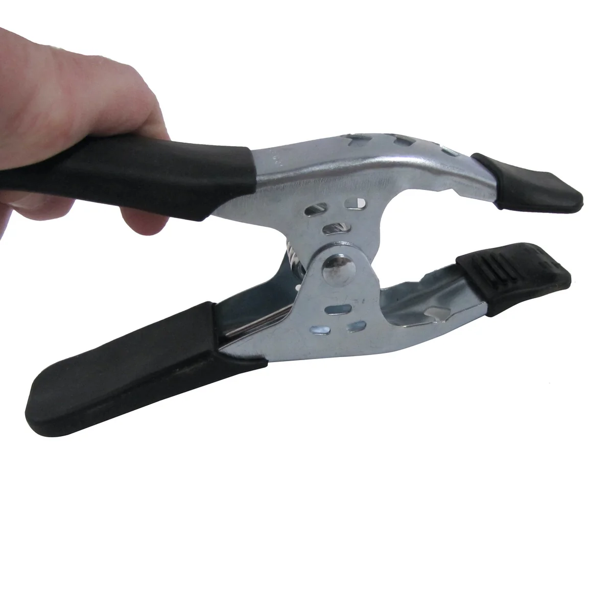 4pc 6" Heavy Duty Metal Spring Hand Clamp Set Rubber Tip Wood Woodworking Tool - Image 5