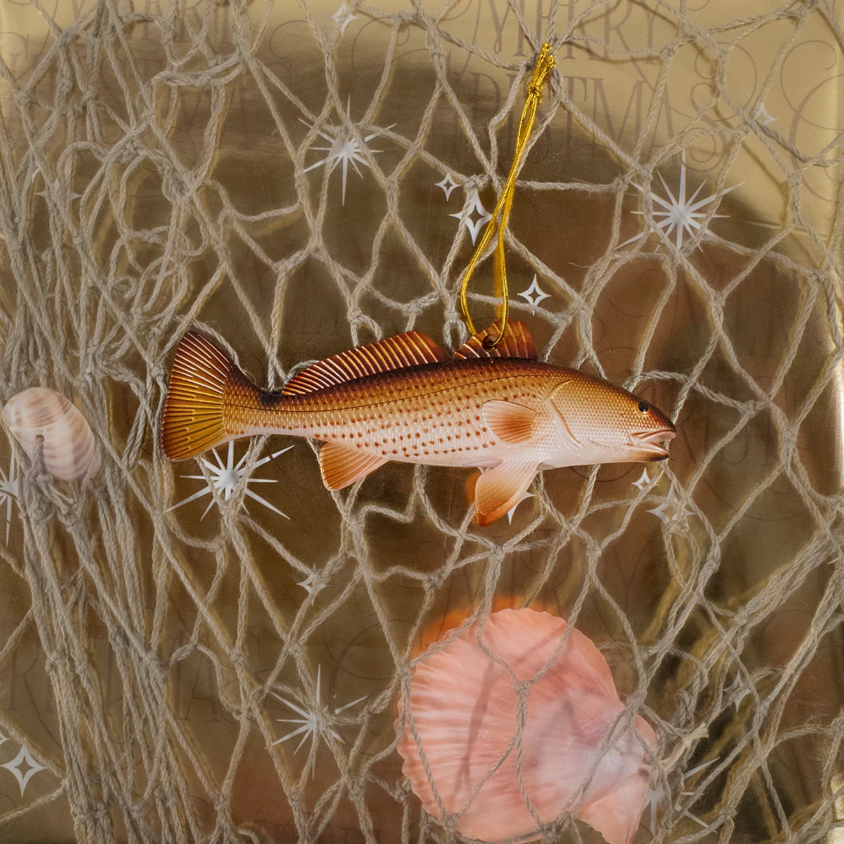 5" Redfish Fish Christmas Tree Ornament Xmas Gift Topper Nautical Holiday Decor - Image 3