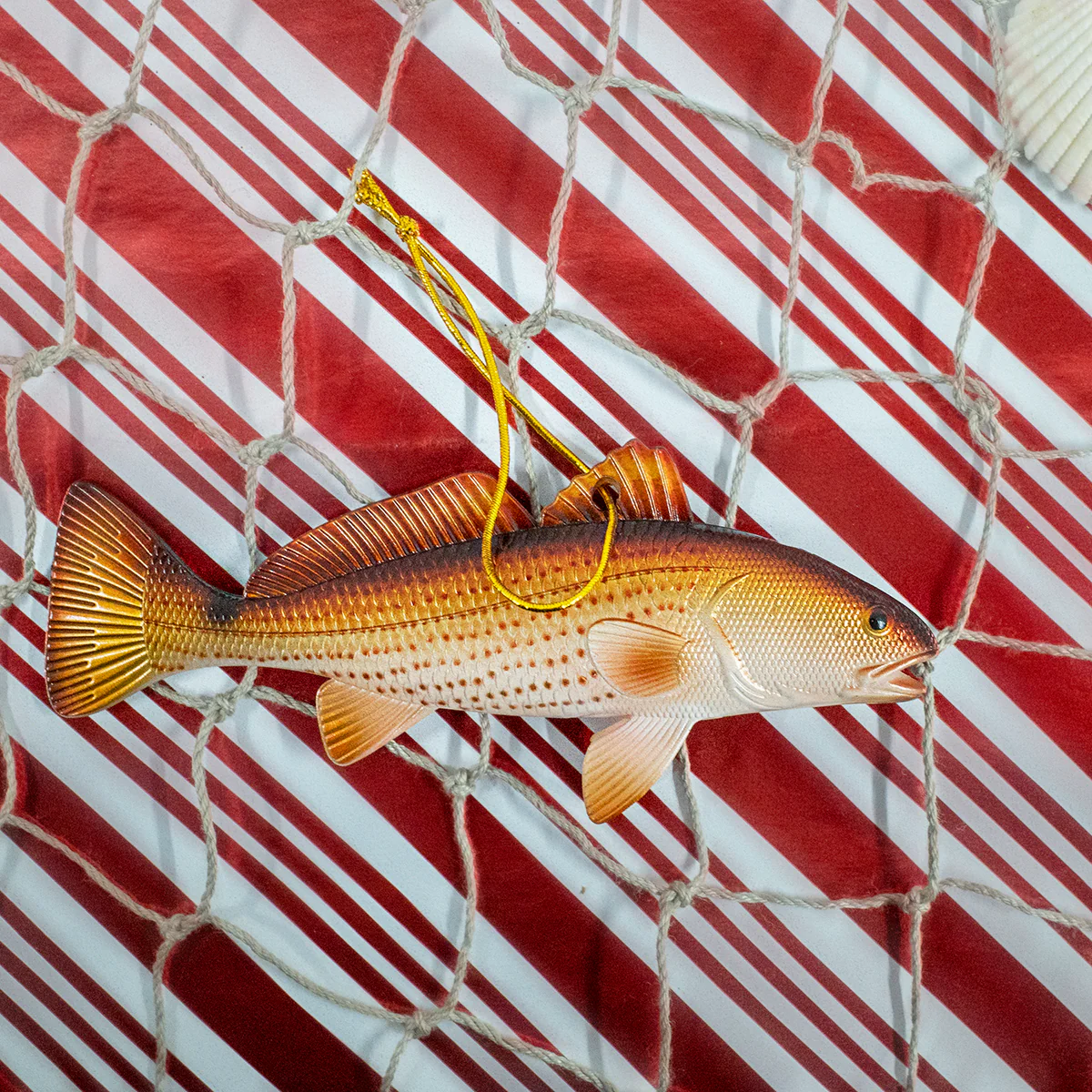 5" Redfish Fish Christmas Tree Ornament Xmas Gift Topper Nautical Holiday Decor - Image 4
