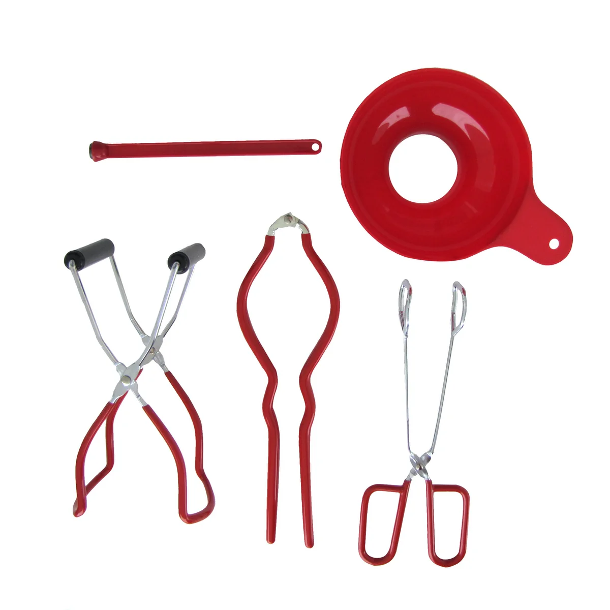 5pc Can Essentials Kit Pickling Tongs Funnel Ferment Jar Lifter Pickle Tool Set