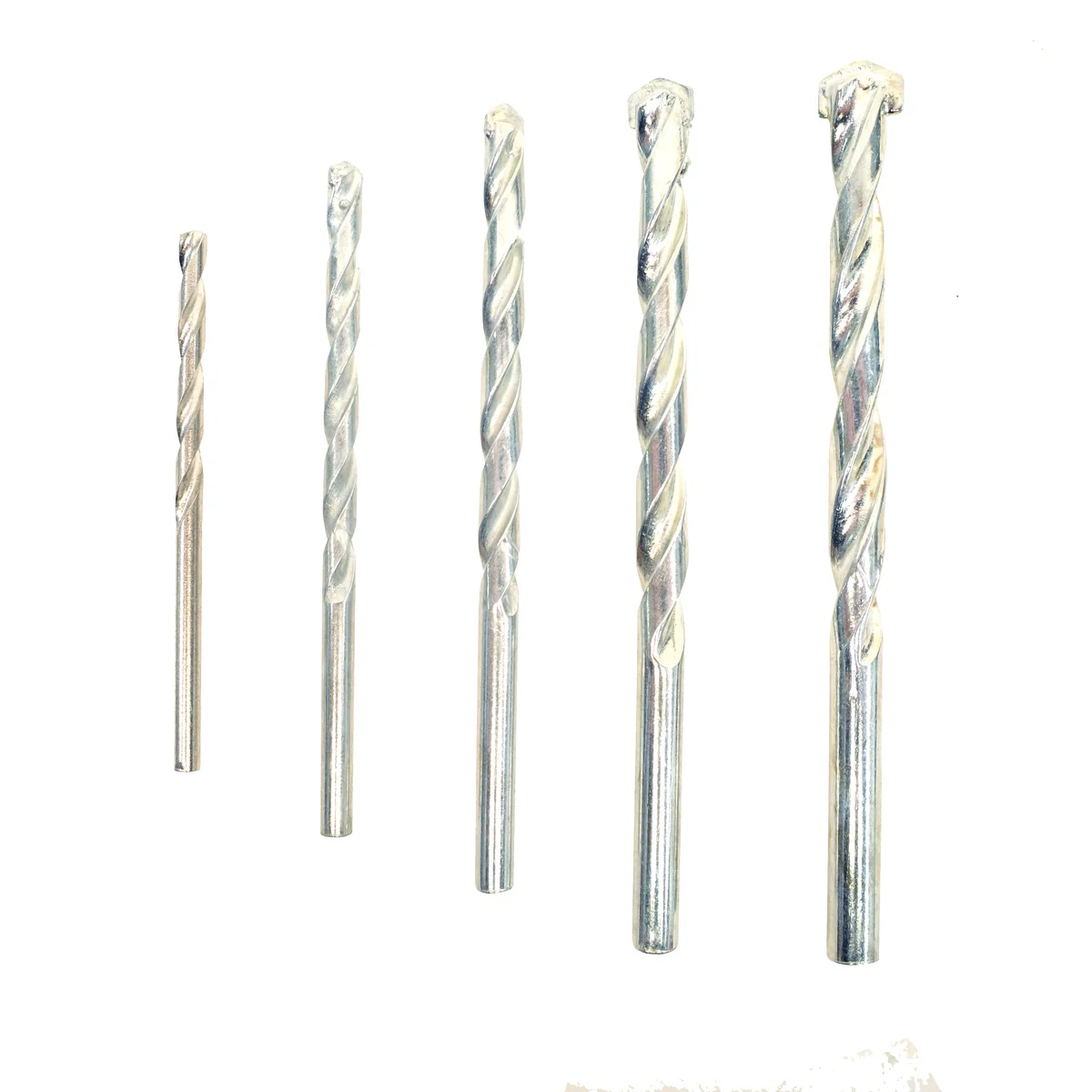 5pc Steel Masonry Concrete Block Brick Hammer Drill Bit Set Power Tool Accessory