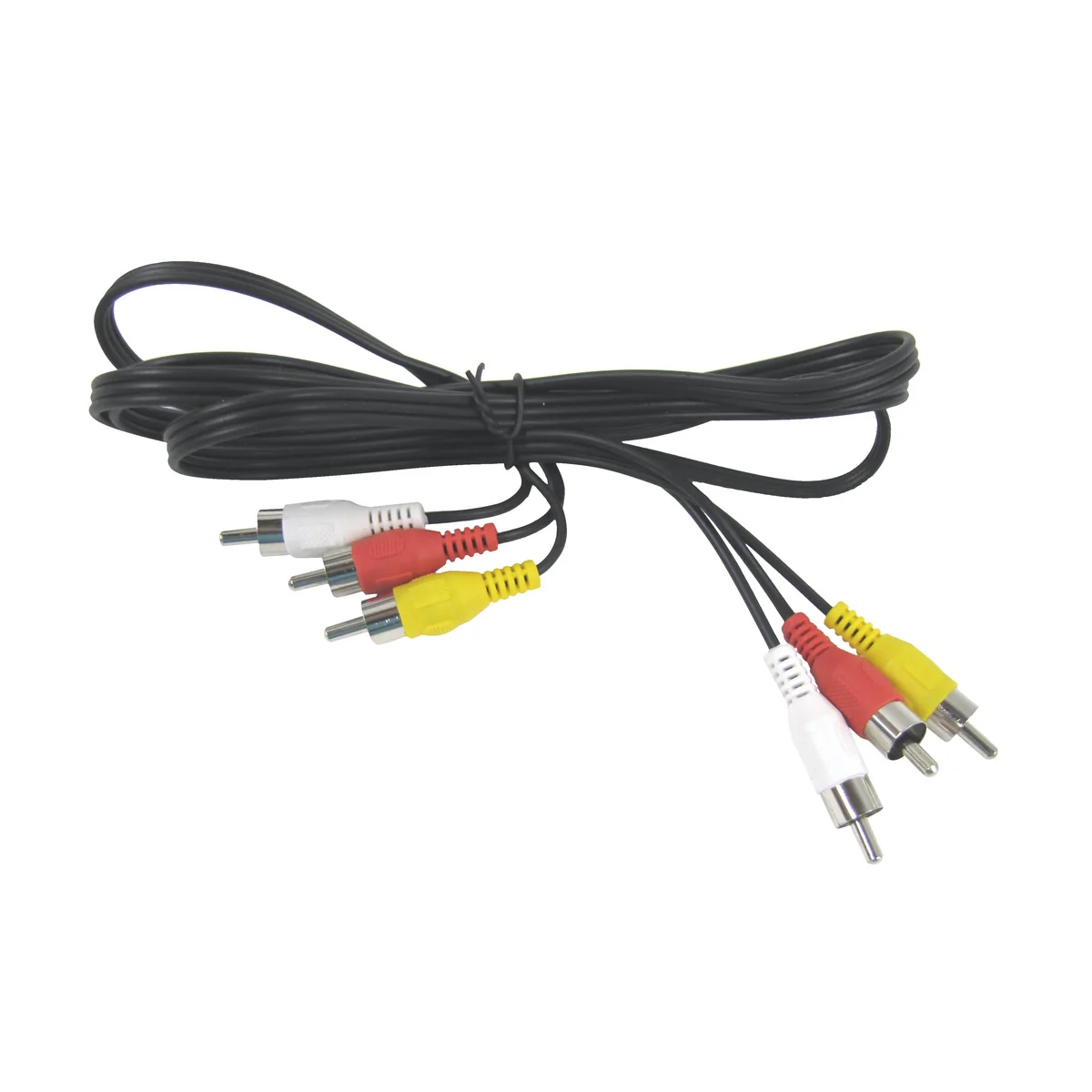 6ft Composite LR AV Cable Audio Visual RCA Male Red Yellow White TV Connector - Image 3