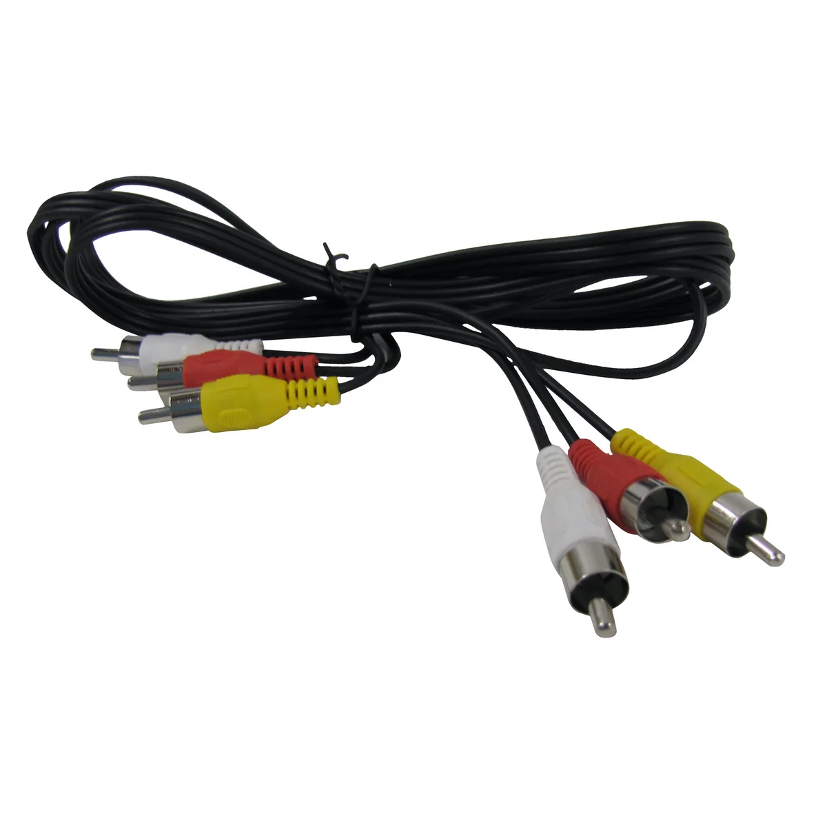 6ft Composite LR AV Cable Audio Visual RCA Male Red Yellow White TV Connector - Image 4