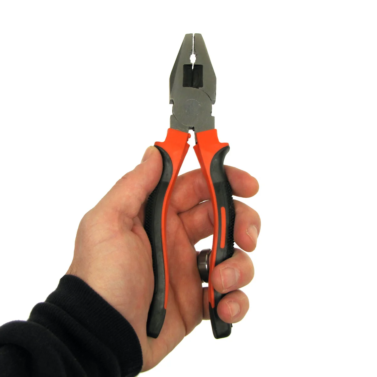 8" Grip Handle Linemans Pliers Cable Wire Stripper Side Cutter Snip Hand Tool - Image 4