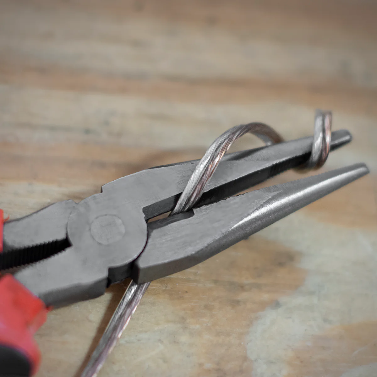 8" Grip Handle Long Needle Nose Pliers Hand Tool Dikes Flush Cutters Wire Snips - Image 6