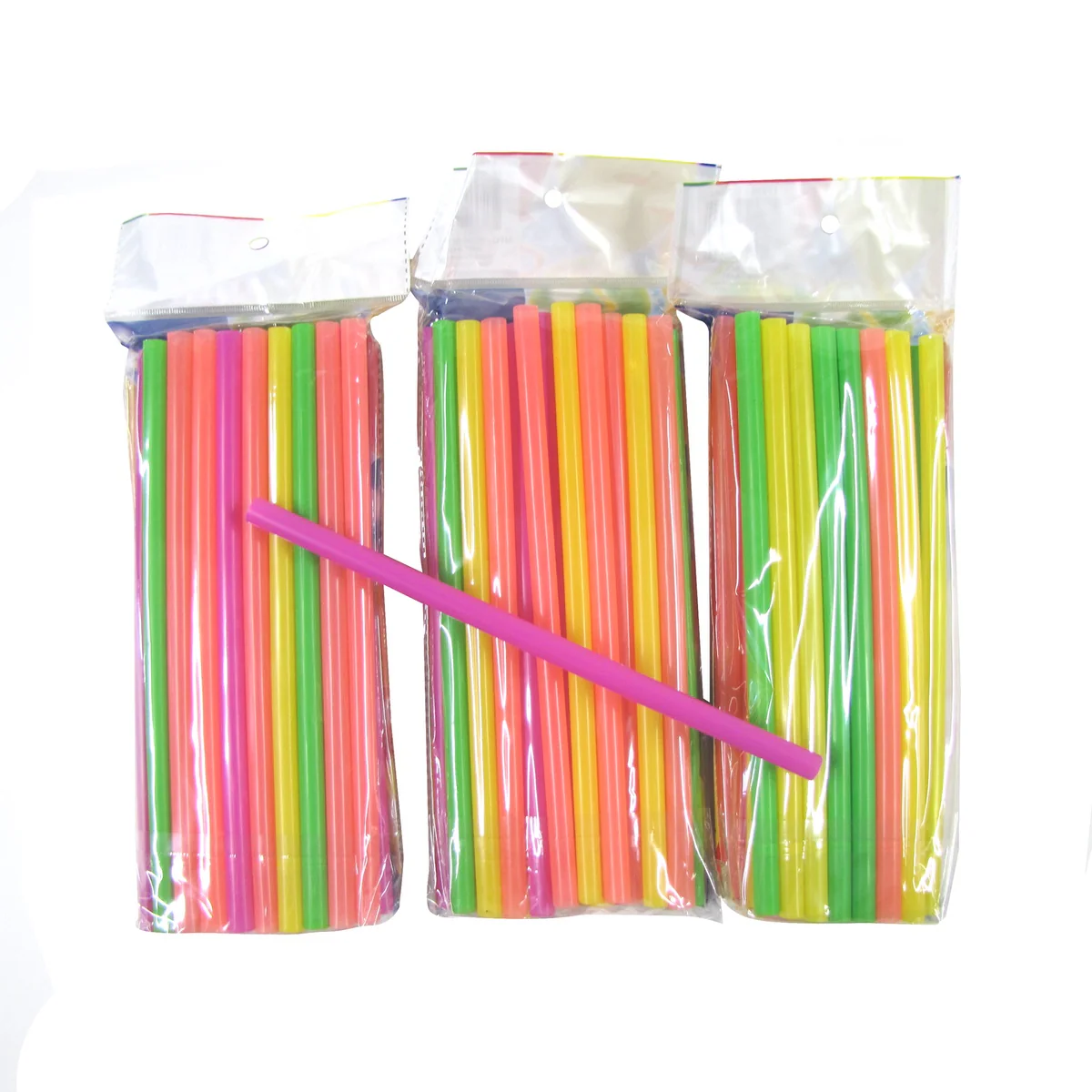 90 Jumbo Wide Disposable Plastic Party Drinking Smoothie Boba Bubble Tea Straws - Image 4