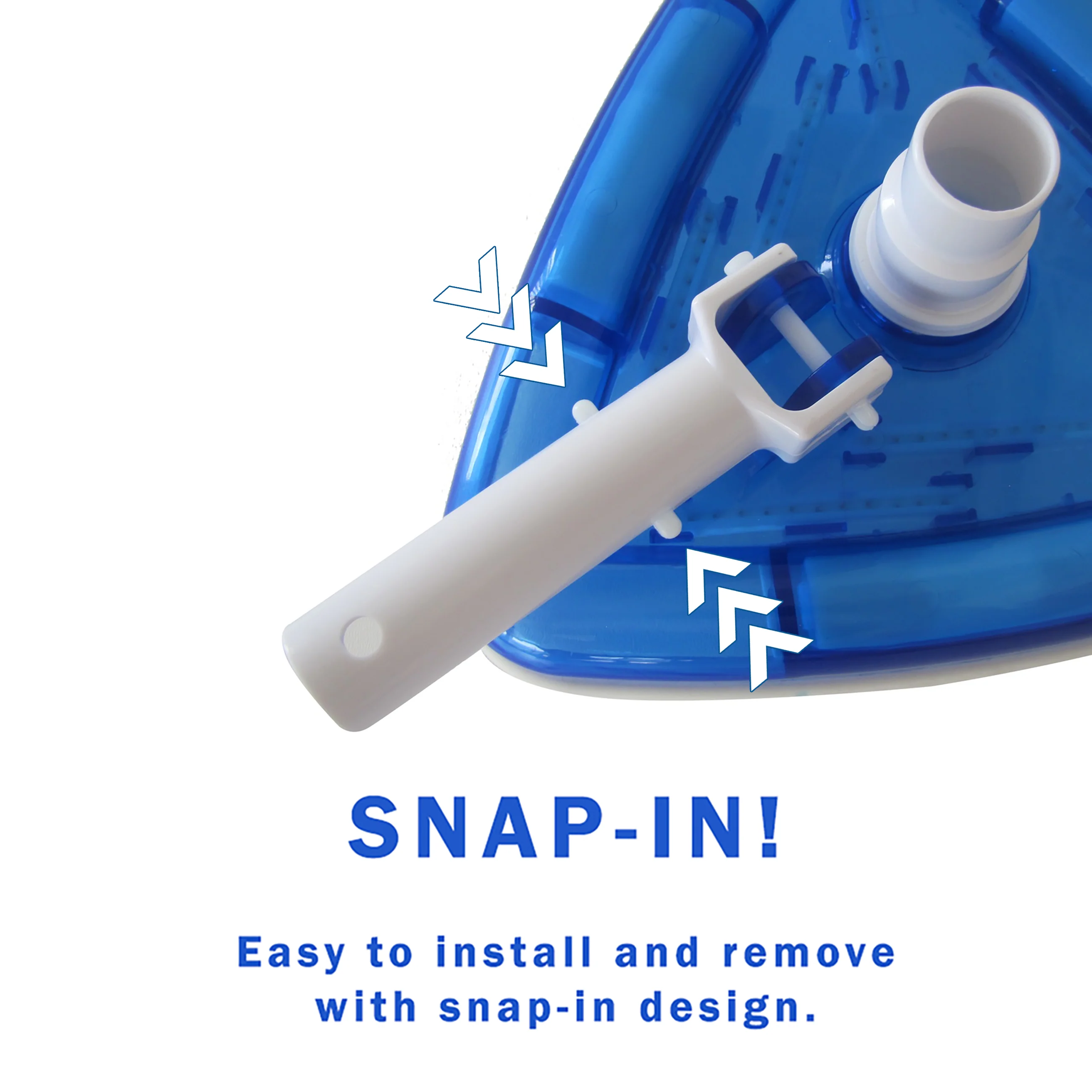 Pool Vacuum Cleaner Inground Ground Weighted Brush Head Swivel Hose Connector - Image 4