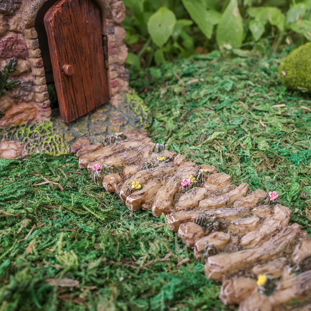 Adhesive Back Fairy Garden Moss Artificial Lawn Craft Accessory Dollhouse Decor - Image 2