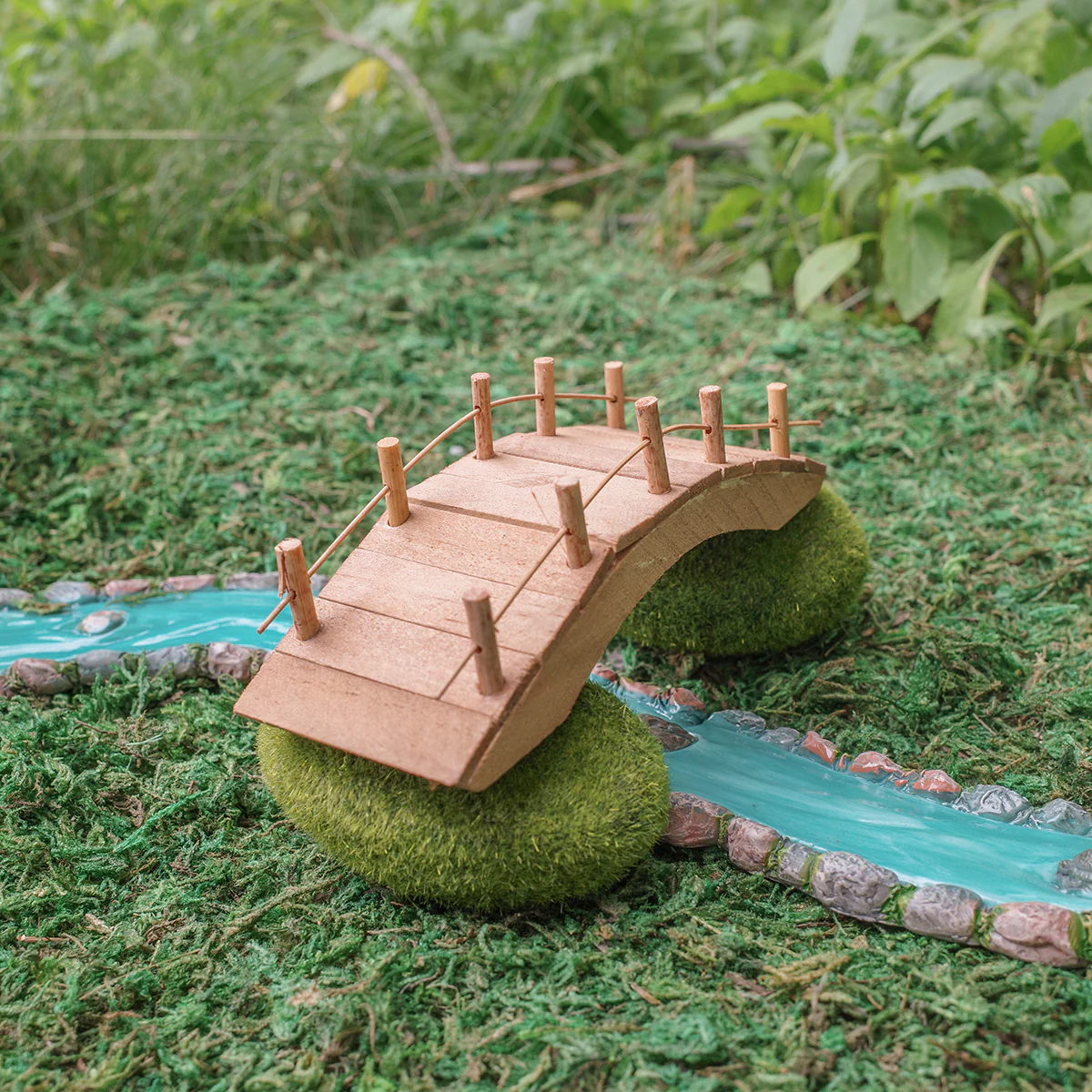 Adhesive Back Fairy Garden Moss Artificial Lawn Craft Accessory Dollhouse Decor - Image 3