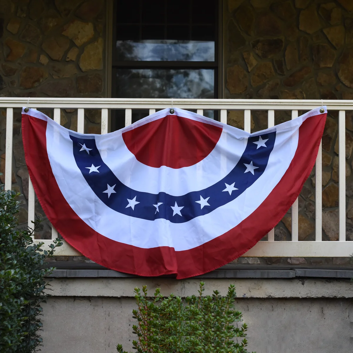 American Flag USA Bunting Red White Blue Banner US Patriotic Front Porch Decor - Image 3
