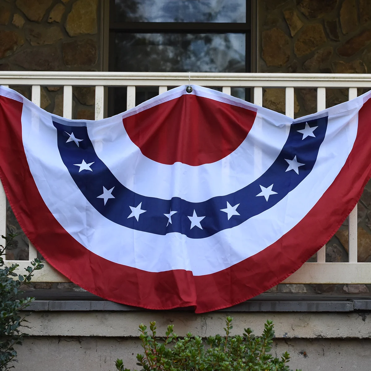 American Flag USA Bunting Red White Blue Banner US Patriotic Front Porch Decor - Image 4