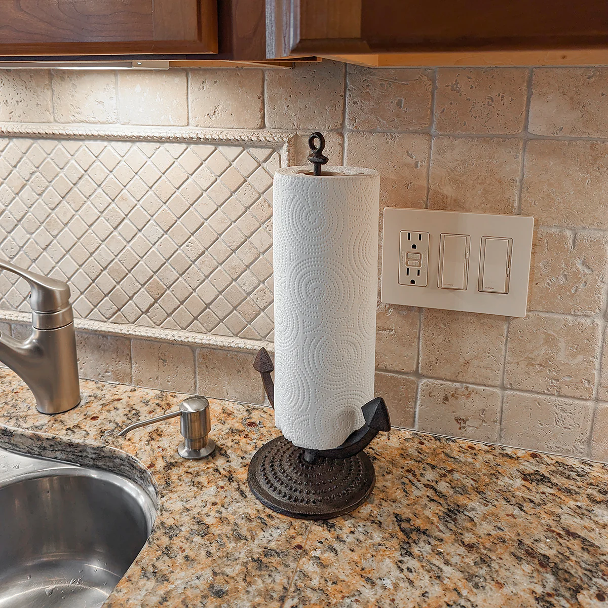 Anchor Bathroom Toilet Tissue Roll Kitchen Paper Towel Holder Stand Home Decor - Image 4