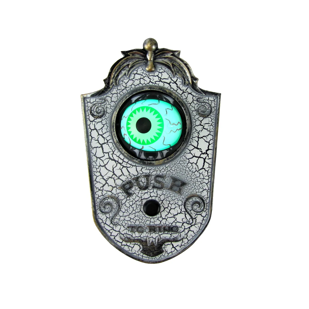 Animated Eyeball Ringing Doorbell Scary Haunted House Prop Halloween Party Decor - Image 3
