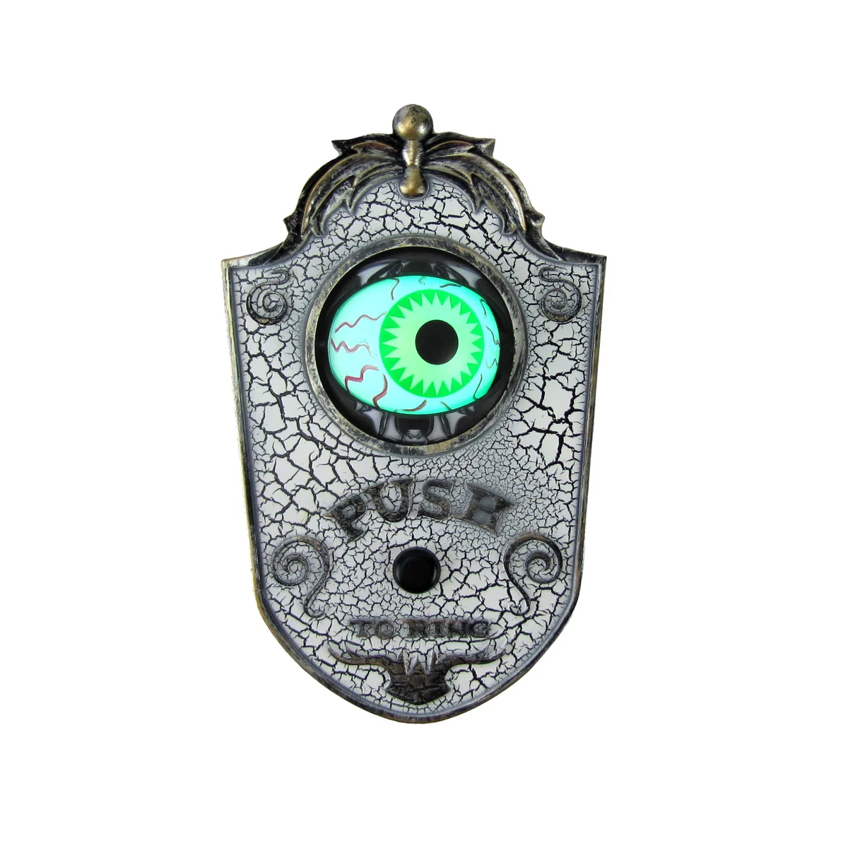 Animated Eyeball Ringing Doorbell Scary Haunted House Prop Halloween Party Decor - Image 4