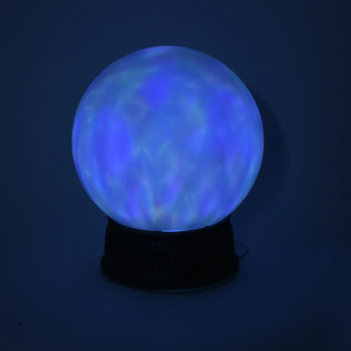 Animated LED Light Magic Crystal Ball Witch Orb Halloween Decor Haunt House Prop - Image 2