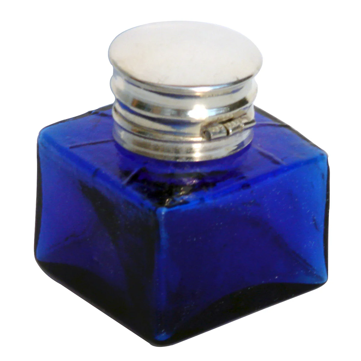 Antique Glass Inkwell Writing Box
