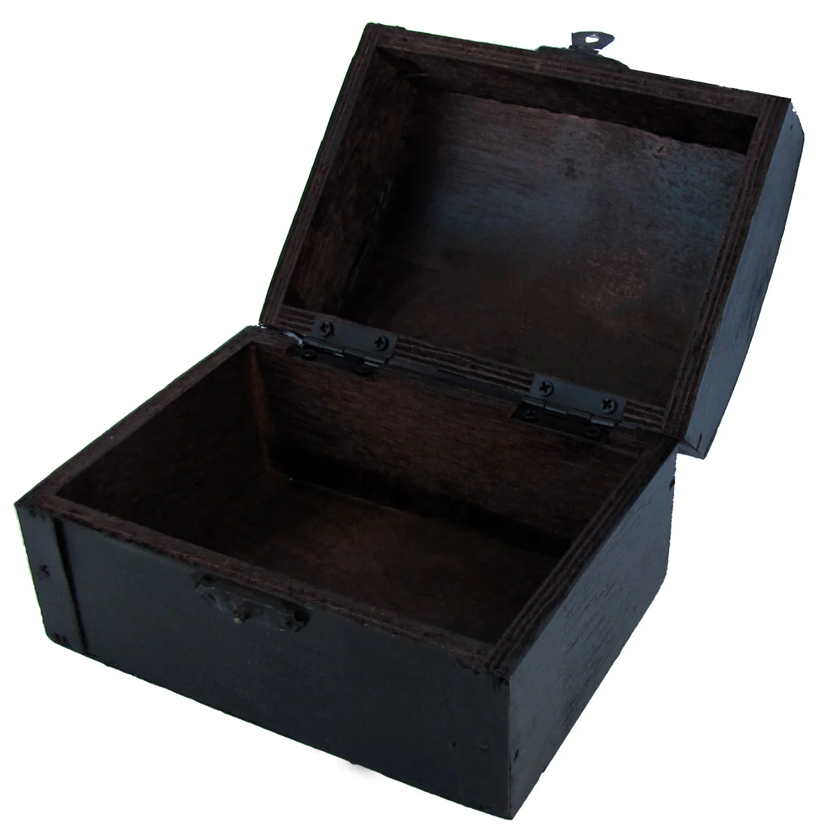 Antique Reproduction Wood Treasure Chest Captain Calico Jack Rackham Flag - Image 2