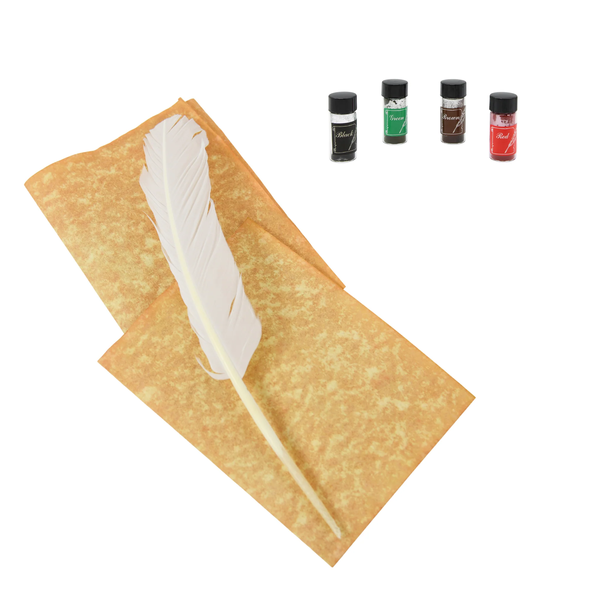 Goose Quill Pen & Colored Ink Set - Calligraphy Kits, Art Supplies for Beginners - Image 2