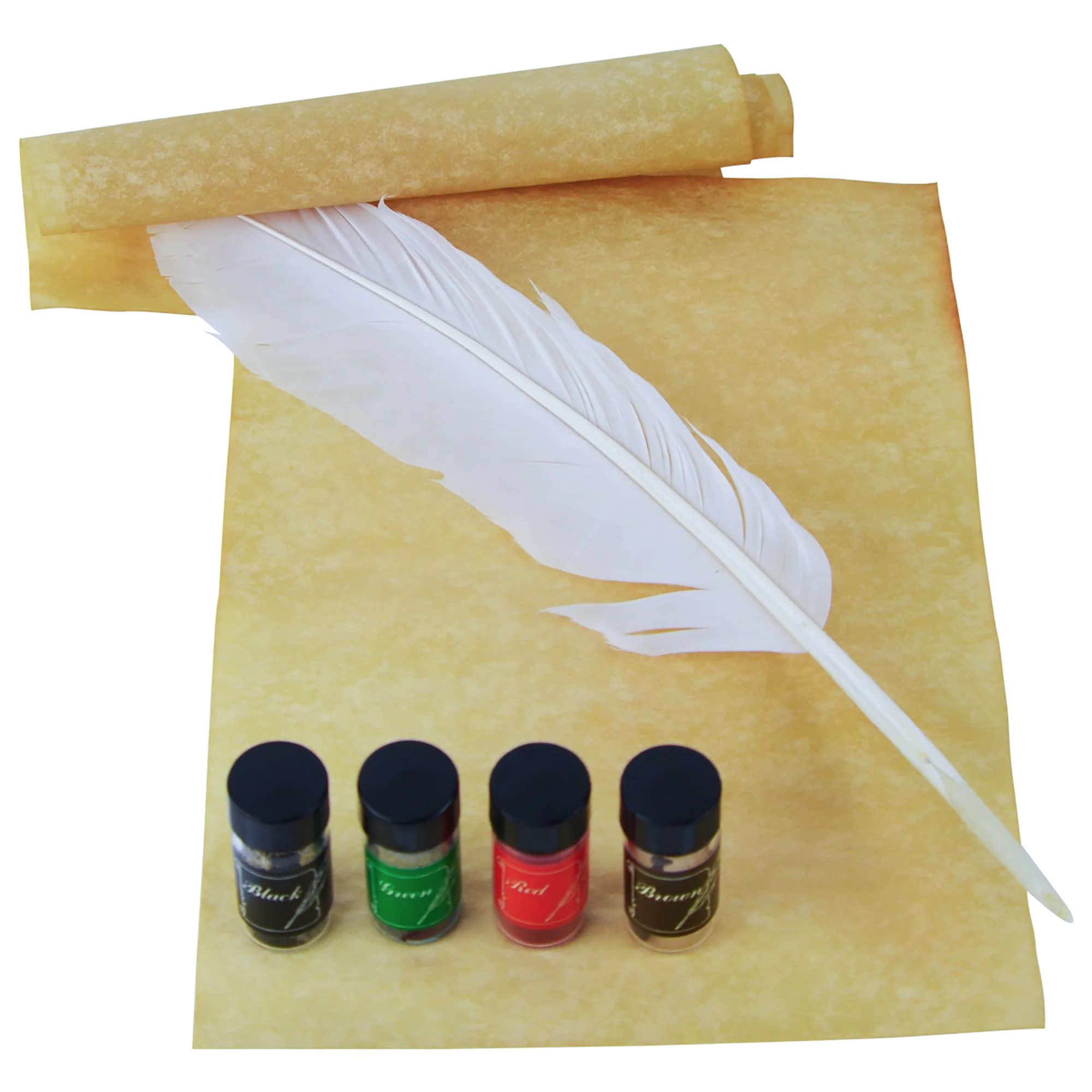 Goose Quill Pen & Colored Ink Set - Calligraphy Kits, Art Supplies for Beginners - Image 4
