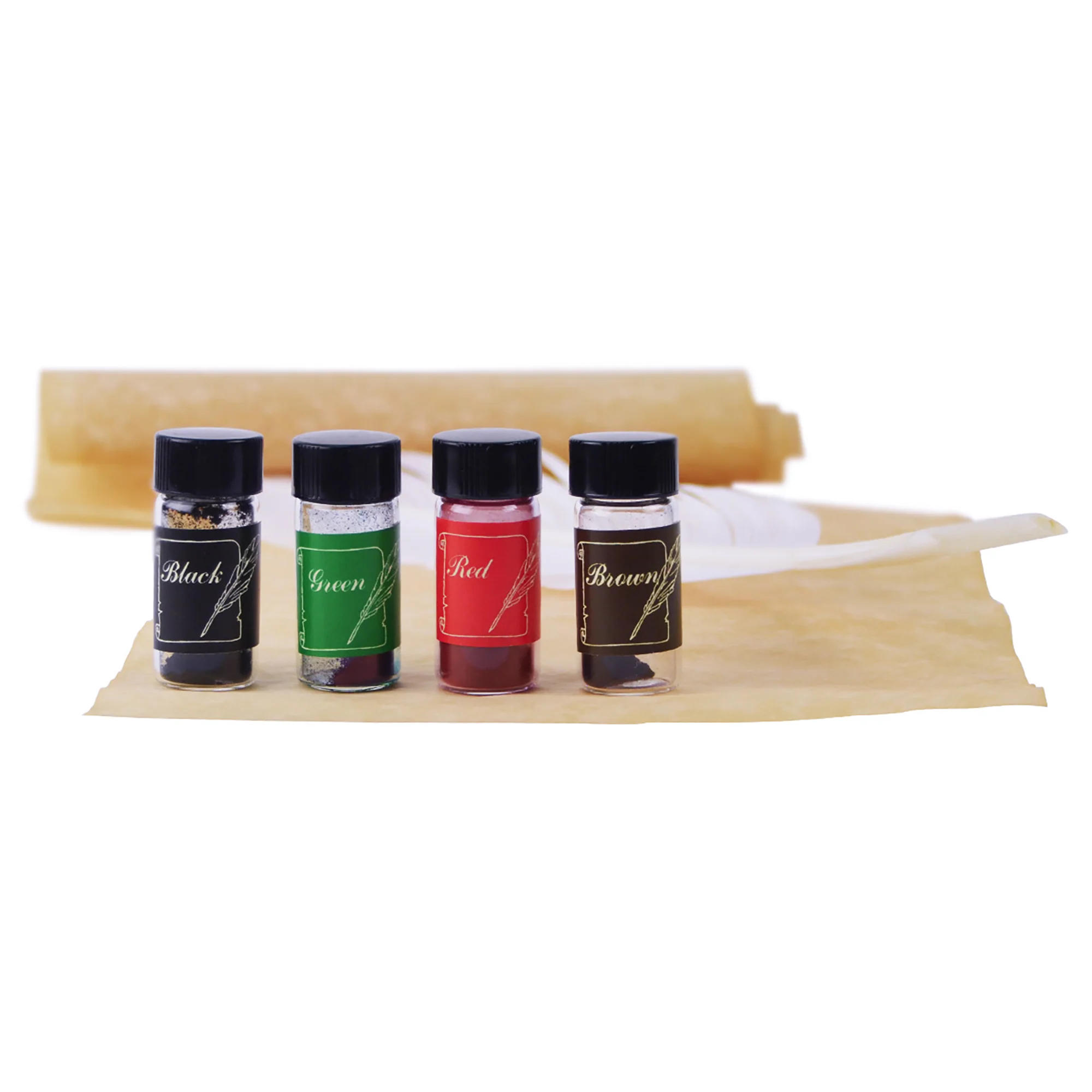 Goose Quill Pen & Colored Ink Set - Calligraphy Kits, Art Supplies for Beginners - Image 5