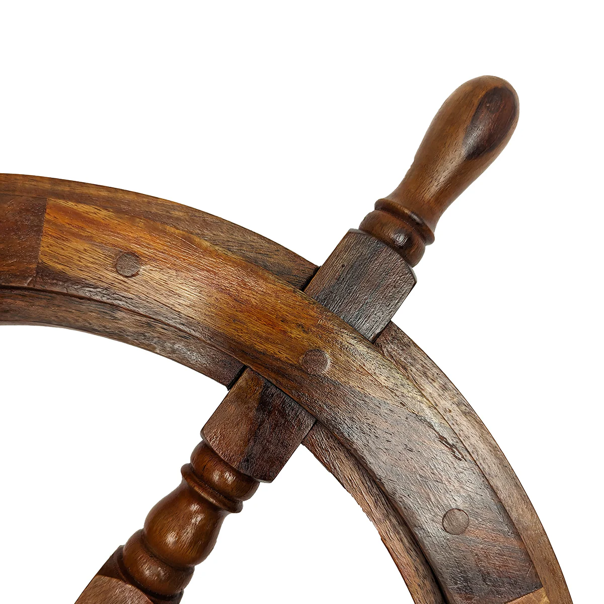 Antique Wooden Maritime Decor 24" Captains Shipwheel Ships Wheel Steering Helm-CHECK SHIPPING PRESET - Image 4