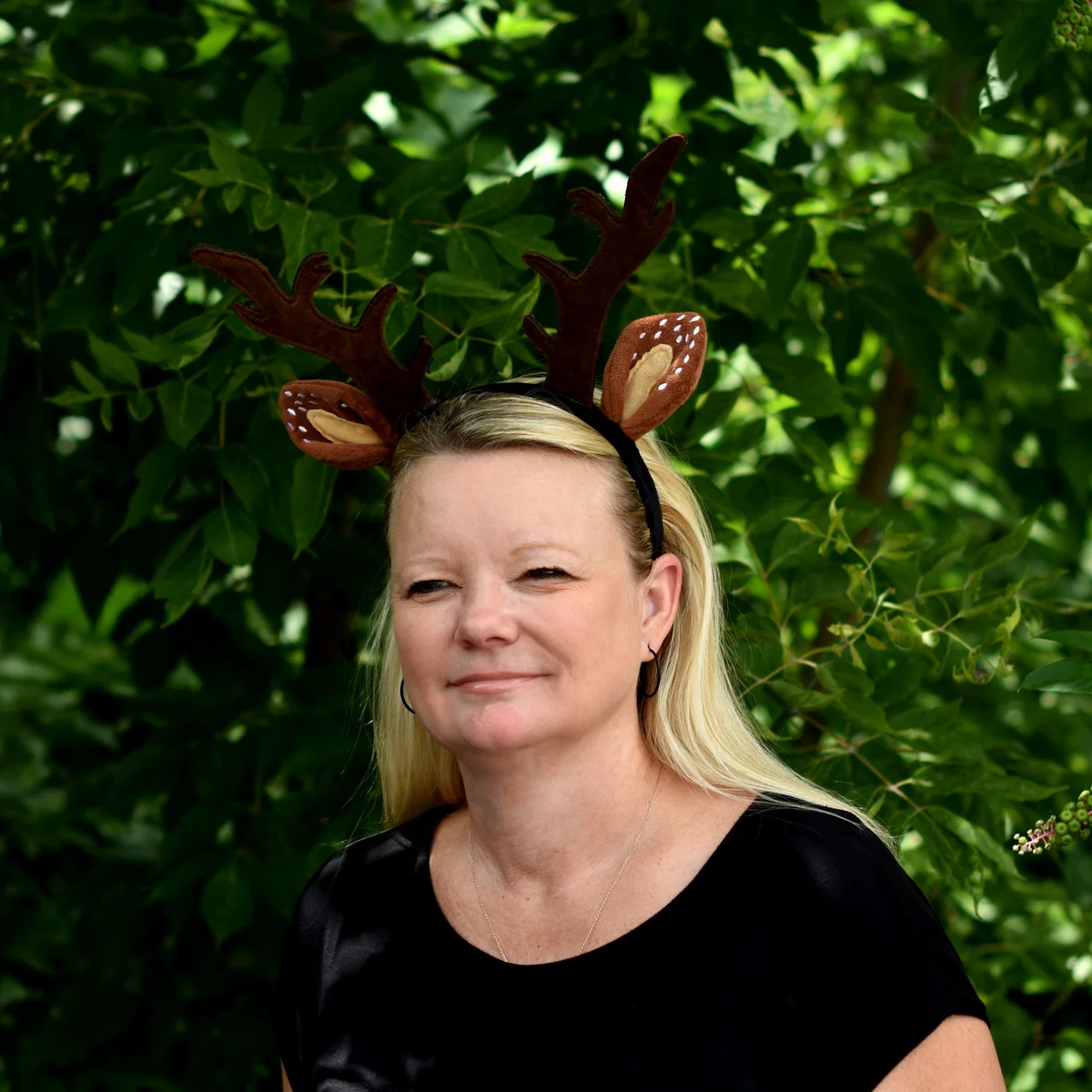 Antler Reindeer Headband Deer Horns Antlers Cute Head Band Cosplay Party Costume - Image 4