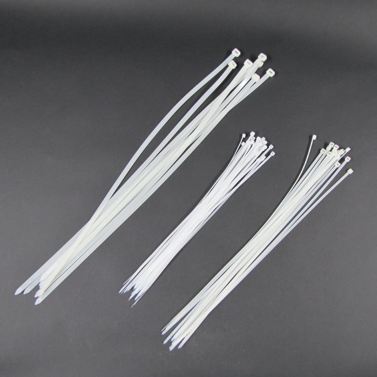 Assort Size Heavy Duty XL Nylon White Zip Tie Down Set Plastic Cable Wire Strap - Image 2