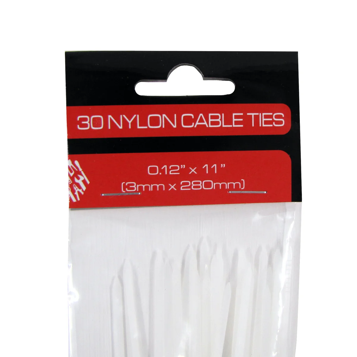 Assort Size Heavy Duty XL Nylon White Zip Tie Down Set Plastic Cable Wire Strap - Image 6