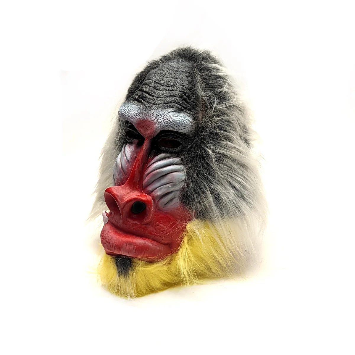 Baboon Head Full Face Furry Ape Mask Movie Props Scary Gorilla Halloween Costume - Image 3