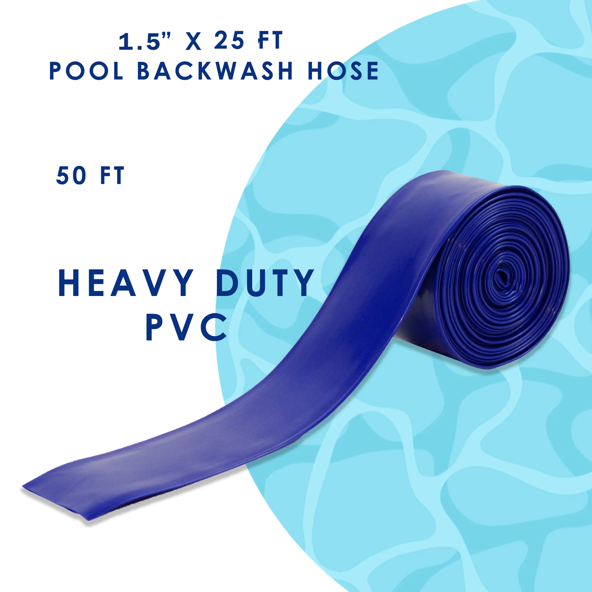 Backwash Swimming Pool Filter Hose 25 FT Above Ground Pools Sump Pump Water 1.5" - Image 2