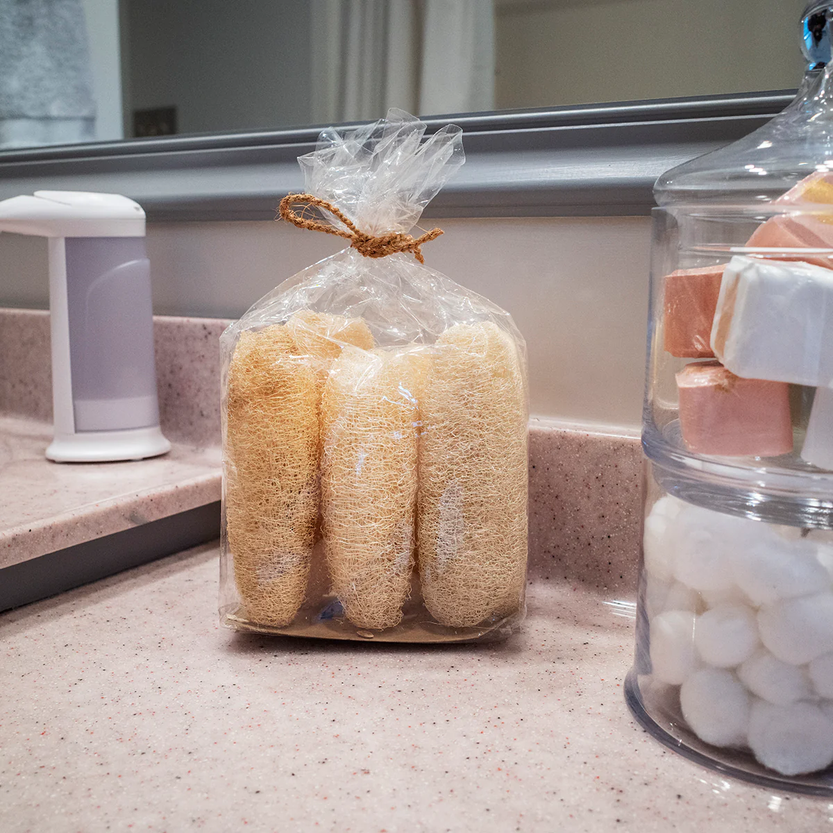 Bag 6 Exfoliating Loofahs Bath Sponge Shower Luffa Body Scrubber Washer Loofa - Image 4