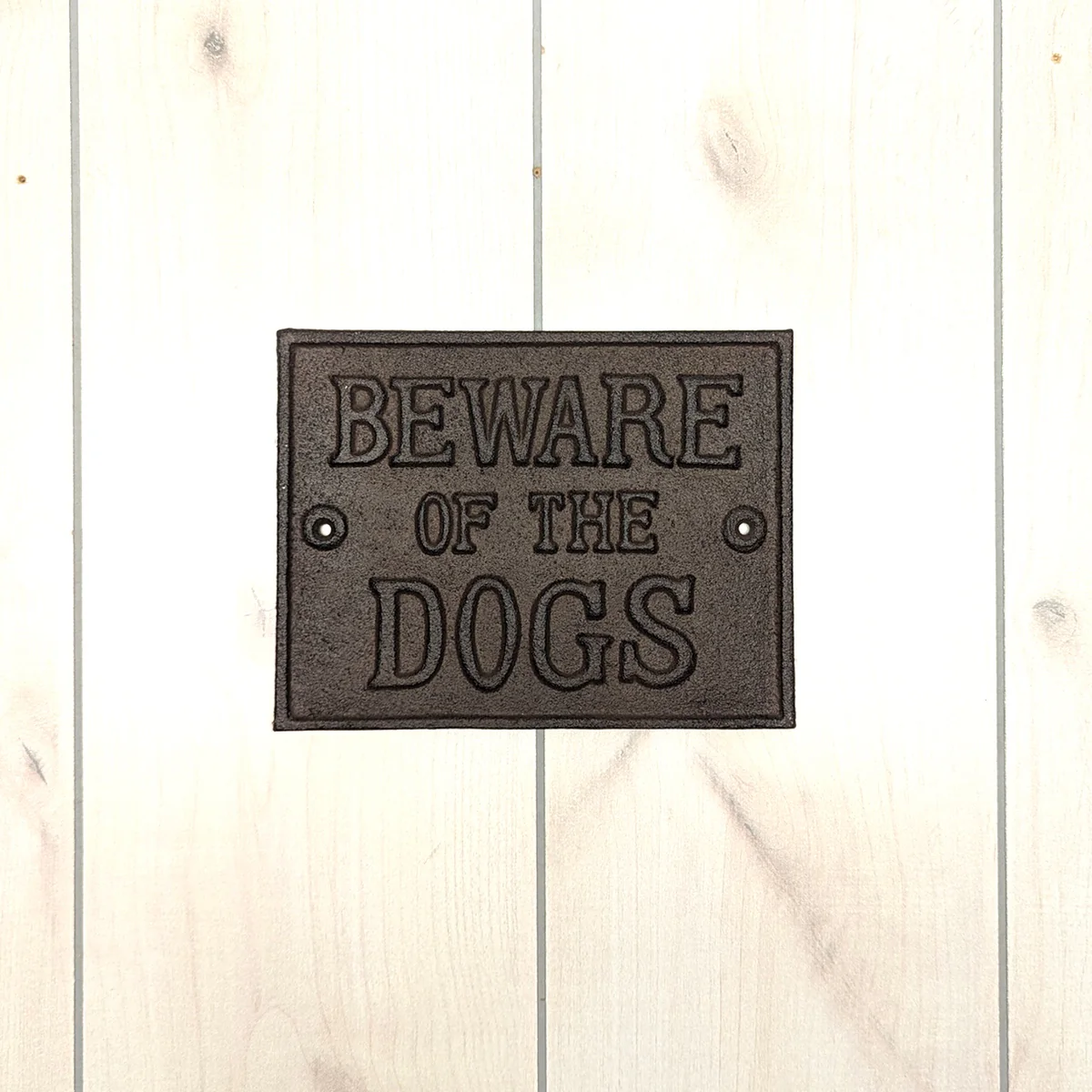 Beware of Dogs Warning Caution Sign Rustic Home Front Porch Garden Gate Plaque - Image 4