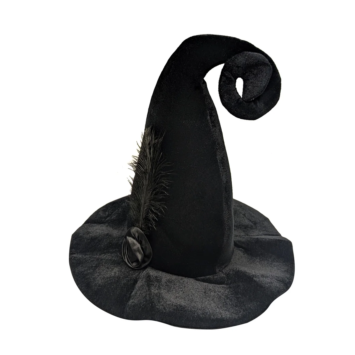 Big Black Felt Witches Hat Cosplay Witch Costume Accessory Halloween Party Decor - Image 2