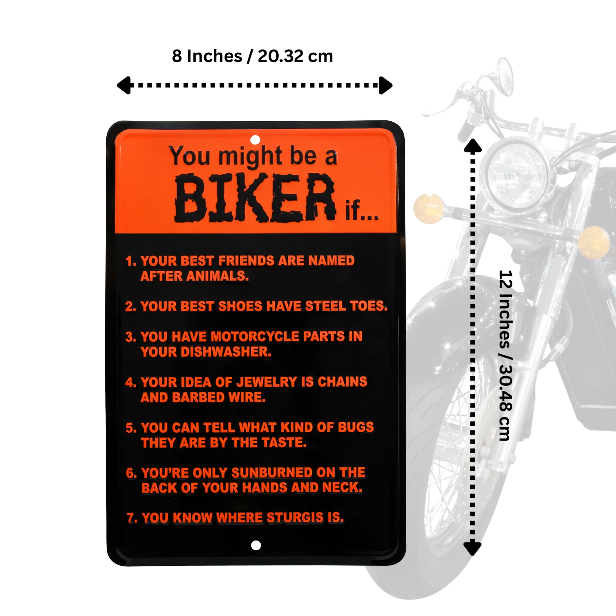 Funny You Might Be Biker If Sign Man Can Wall Art Poster Garage, Bar Room Decor - Image 5