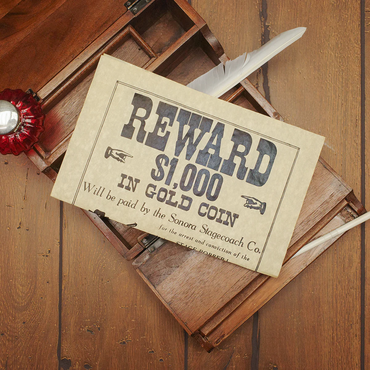 Black Bart Reward Poster Parchment Paper Wall Art Western Man Cave Bar Pub Decor - Image 4