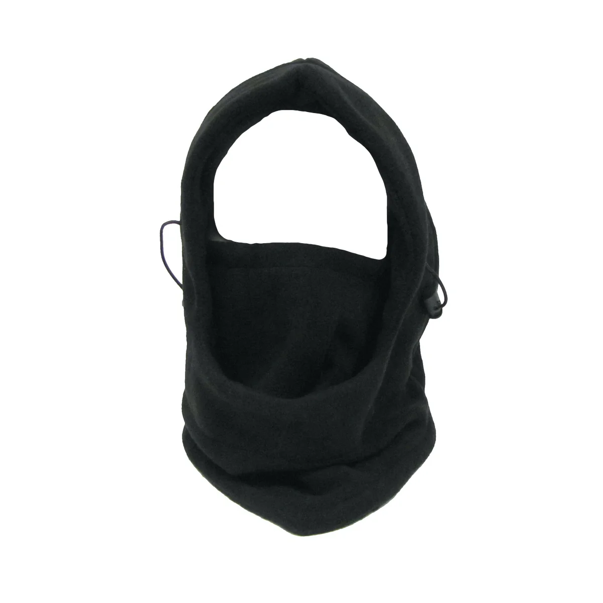 Black Fleece Full Face Cover Warm Mask Hoodie Bike Ski Winter Balaclava Headwear