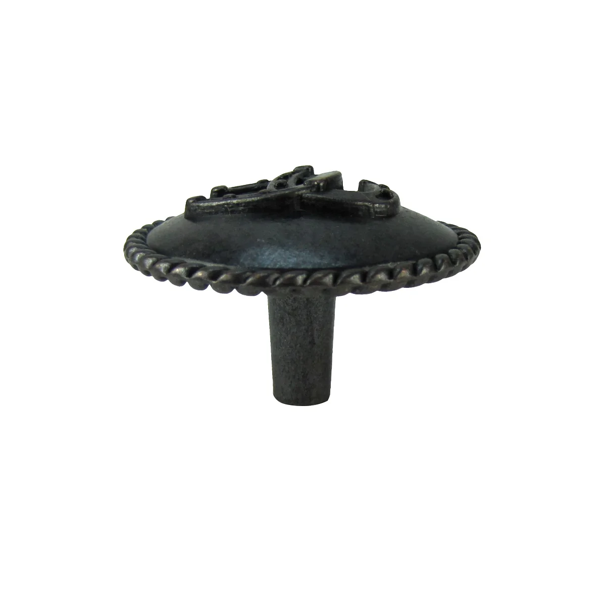 Black Horseshoe Pair Vanity Drawer Pull Western Kitchen Knob Cupboard Hardware - Image 2