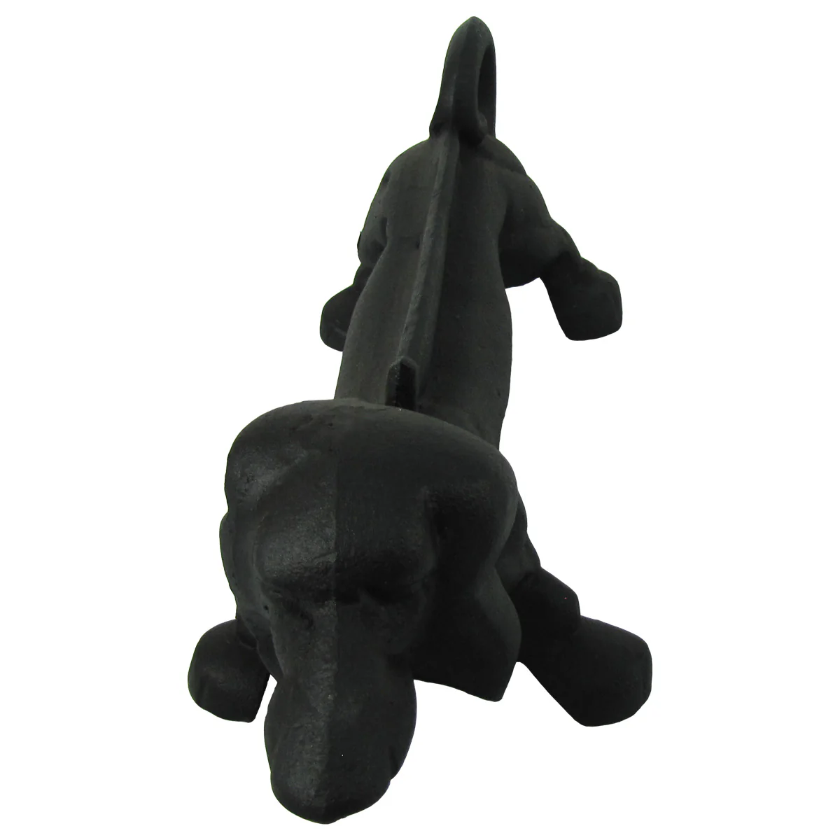 Black Metal Antique Style Cast Iron Dachshund Boot Scraper - Image 2