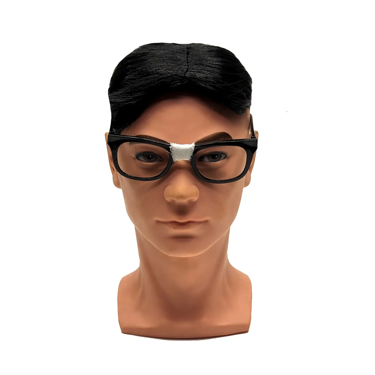 Black Toupee Men Fake Wig Male Hair Piece Topper Cosplay Funny Halloween Costume