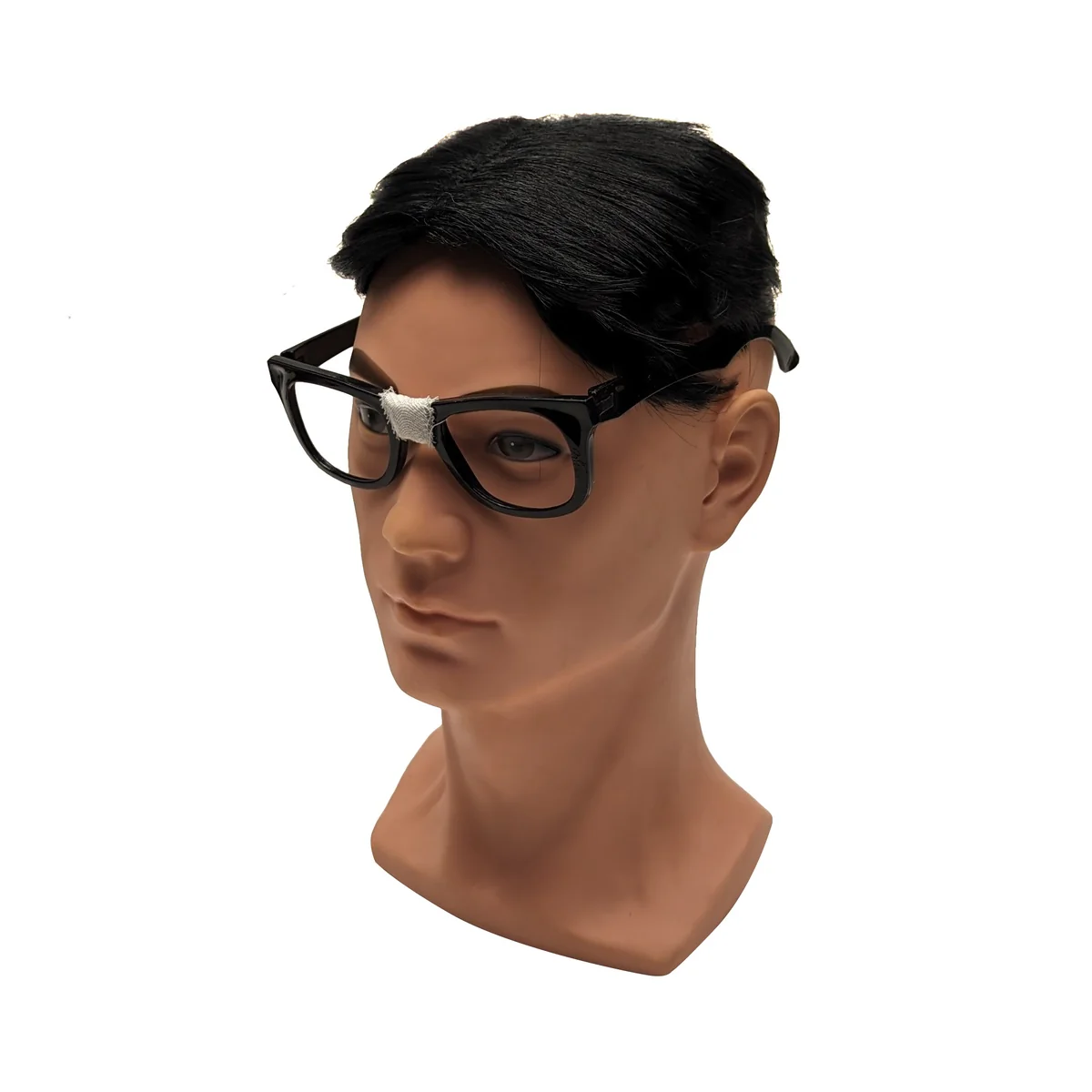 Black Toupee Men Fake Wig Male Hair Piece Topper Cosplay Funny Halloween Costume - Image 3