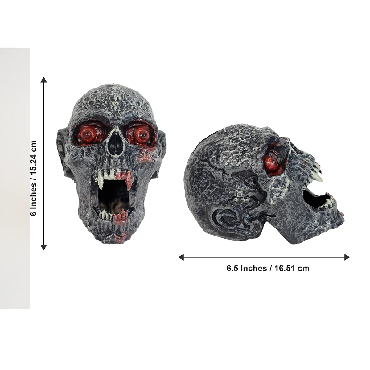 Black Vampire Fangs Skull Teeth Fake Red Blood Scary Halloween Party Decorations - Image 3