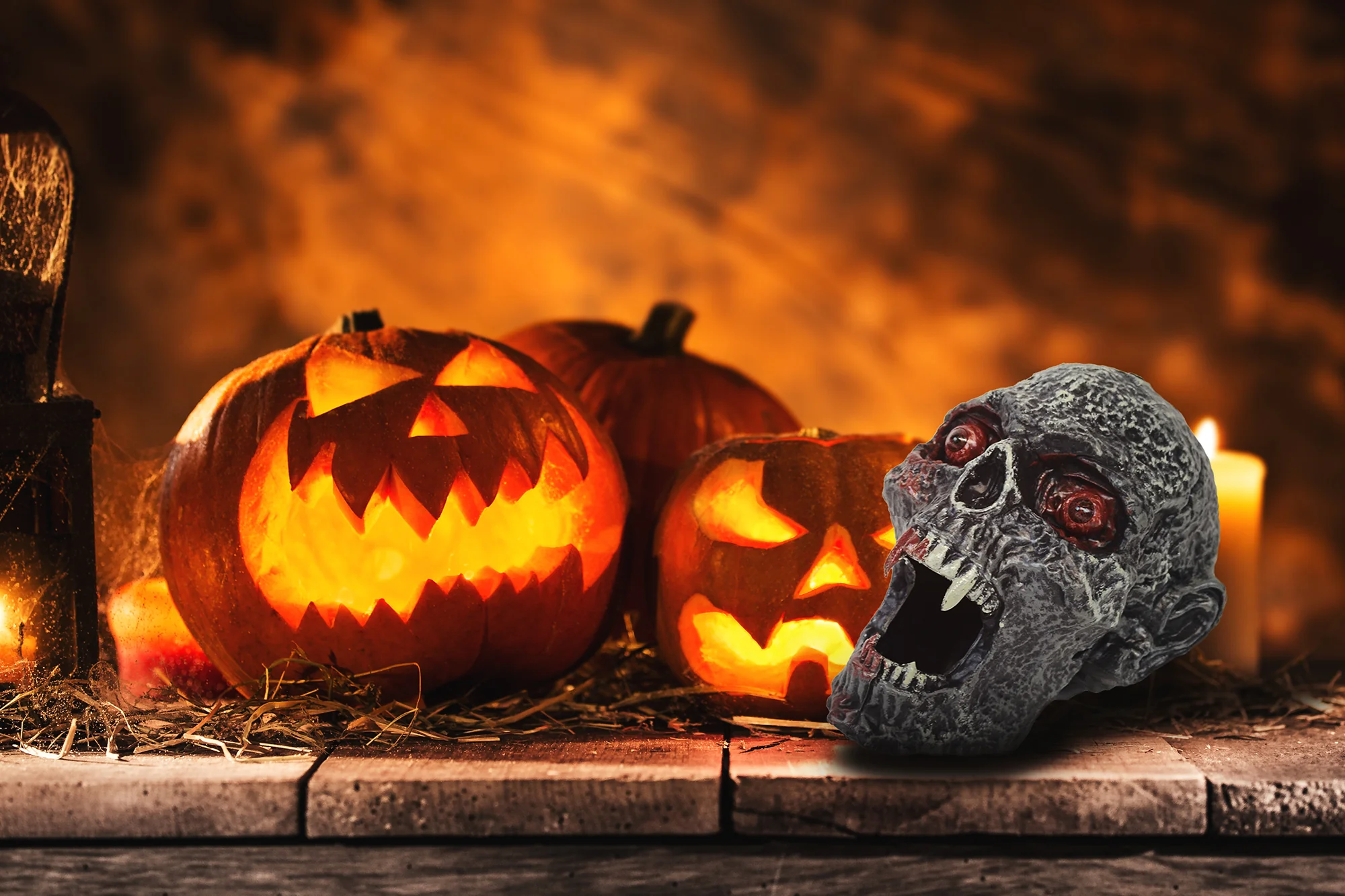 Black Vampire Fangs Skull Teeth Fake Red Blood Scary Halloween Party Decorations - Image 4