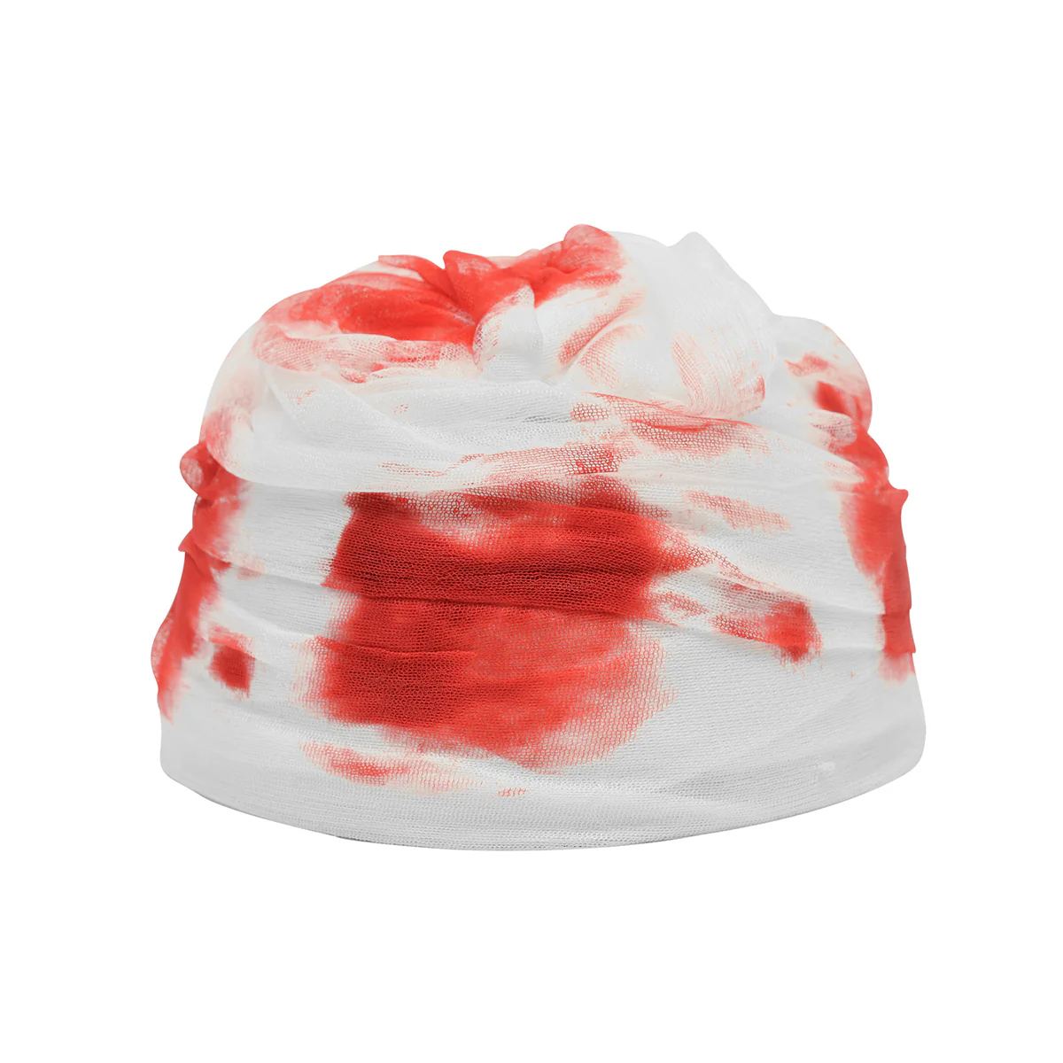 Bloody Bandage Head Wrap Cap Hat Cosplay Halloween Costume Accessory Movie Prop - Image 2