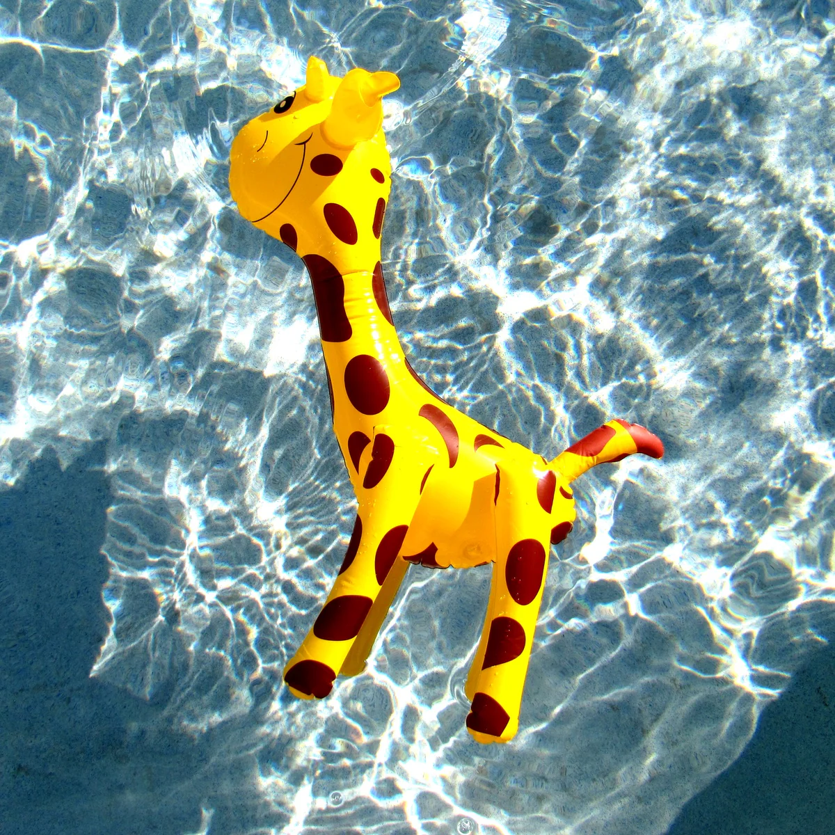 Blow Up Float Zoo Toys Inflatable Giraffe Pool Floats Party Favor Birthday Decor - Image 5
