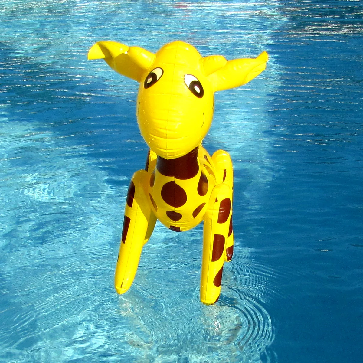 Blow Up Float Zoo Toys Inflatable Giraffe Pool Floats Party Favor Birthday Decor - Image 6