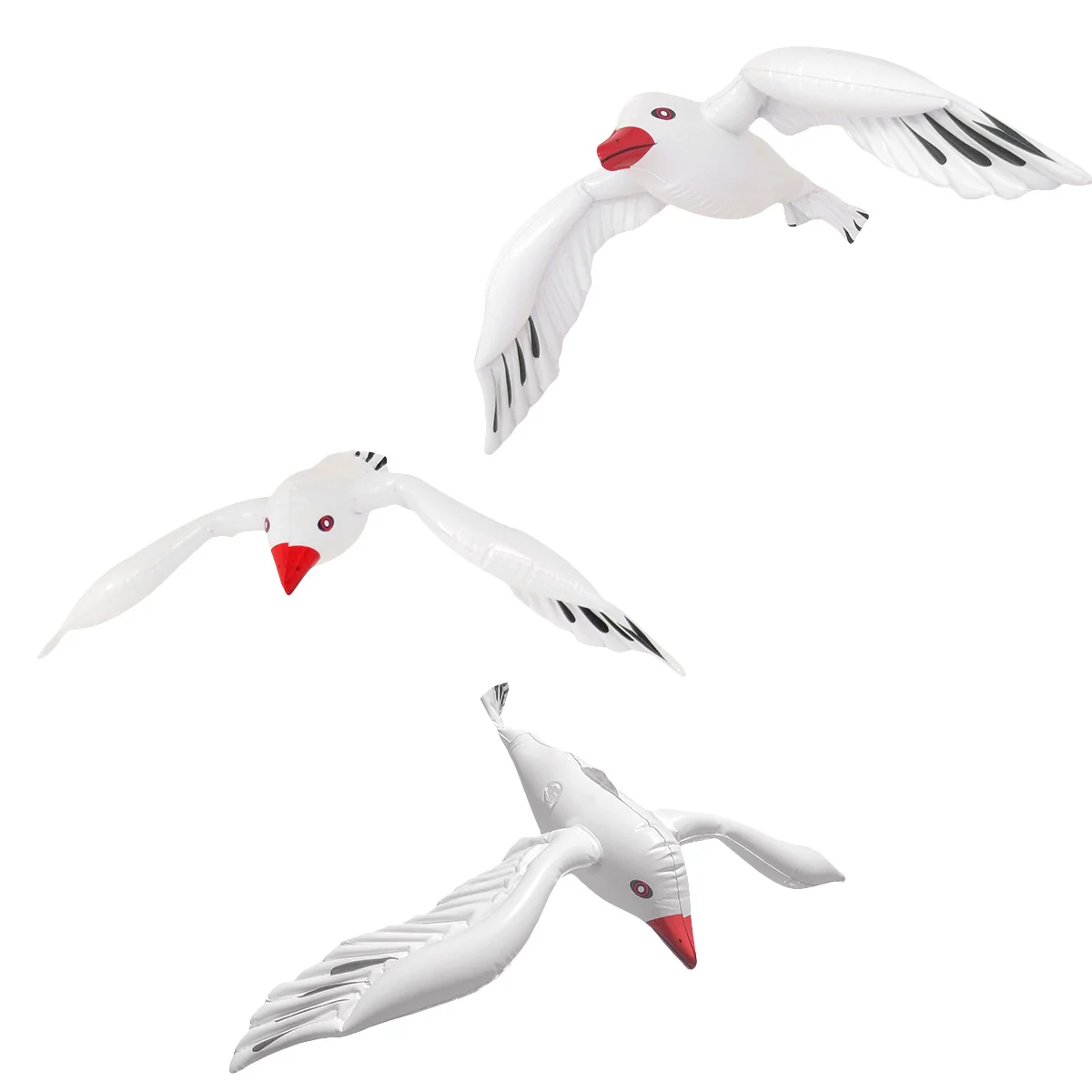 Blow Up 3pc Seagull Float Toys Inflatable Pool Floats Party Favor Birthday Decor - Image 2